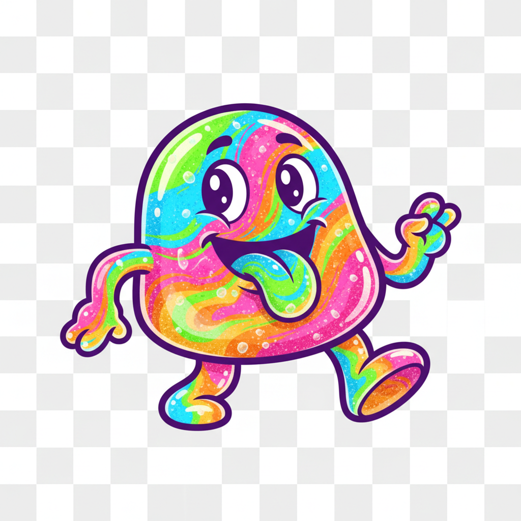 Logo cartoon sour gel